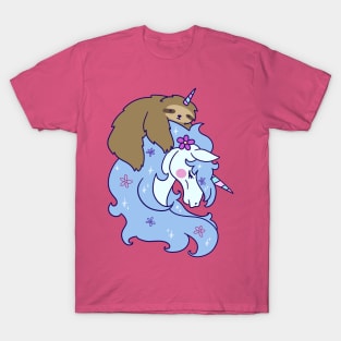 Unicorn and Unicorn Sloth T-Shirt